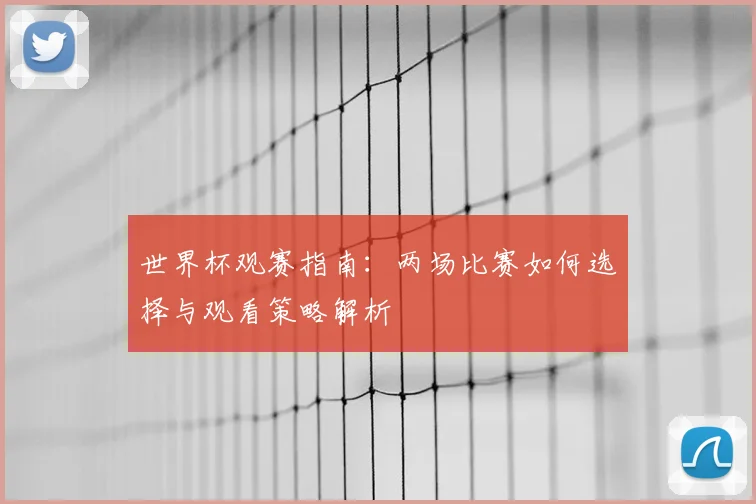 世界杯观赛指南：两场比赛如何选择与观看策略解析